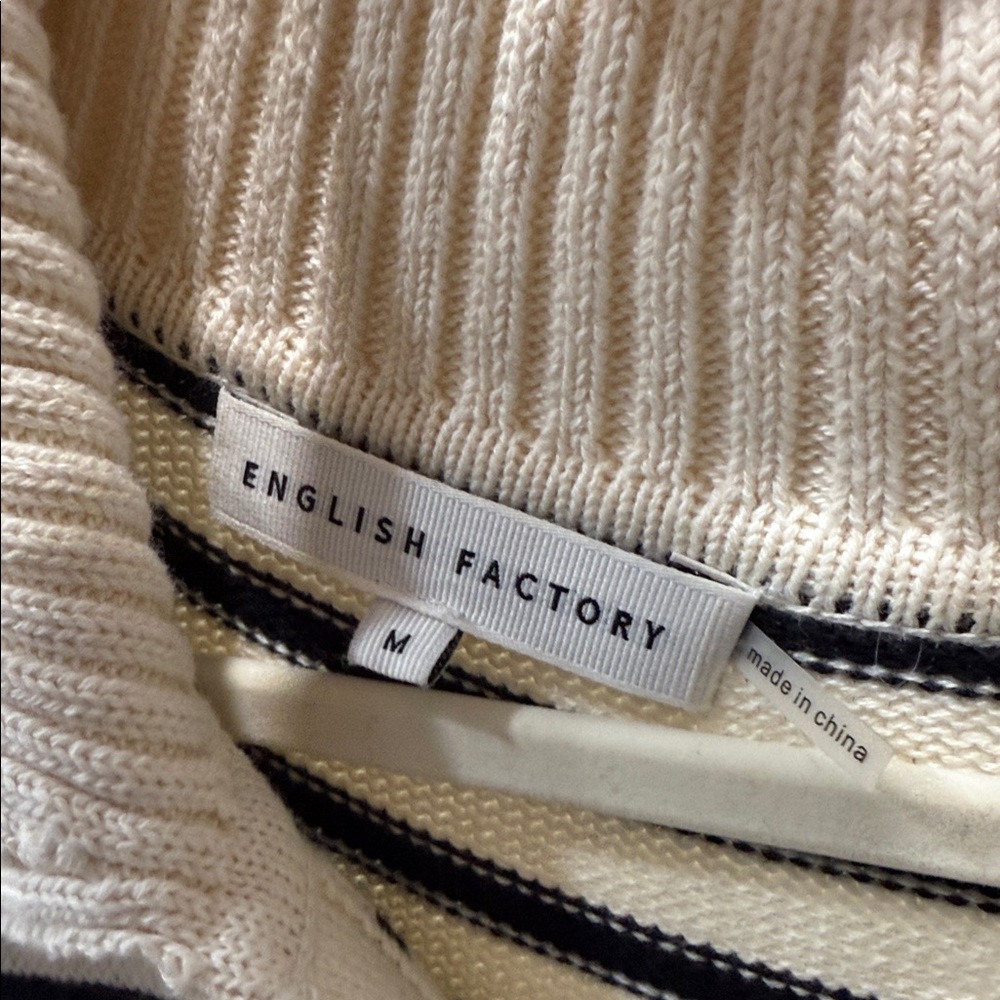 English Factory Black and Cream Sweater Dress - Picture 7 of 7